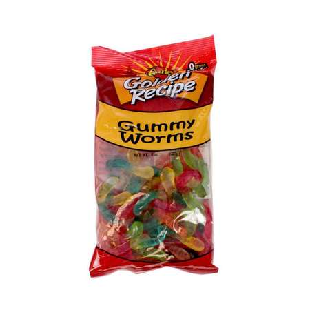 GOLDEN RECIPE Golden Recipe Gummy Worms 8 oz., PK8 7620